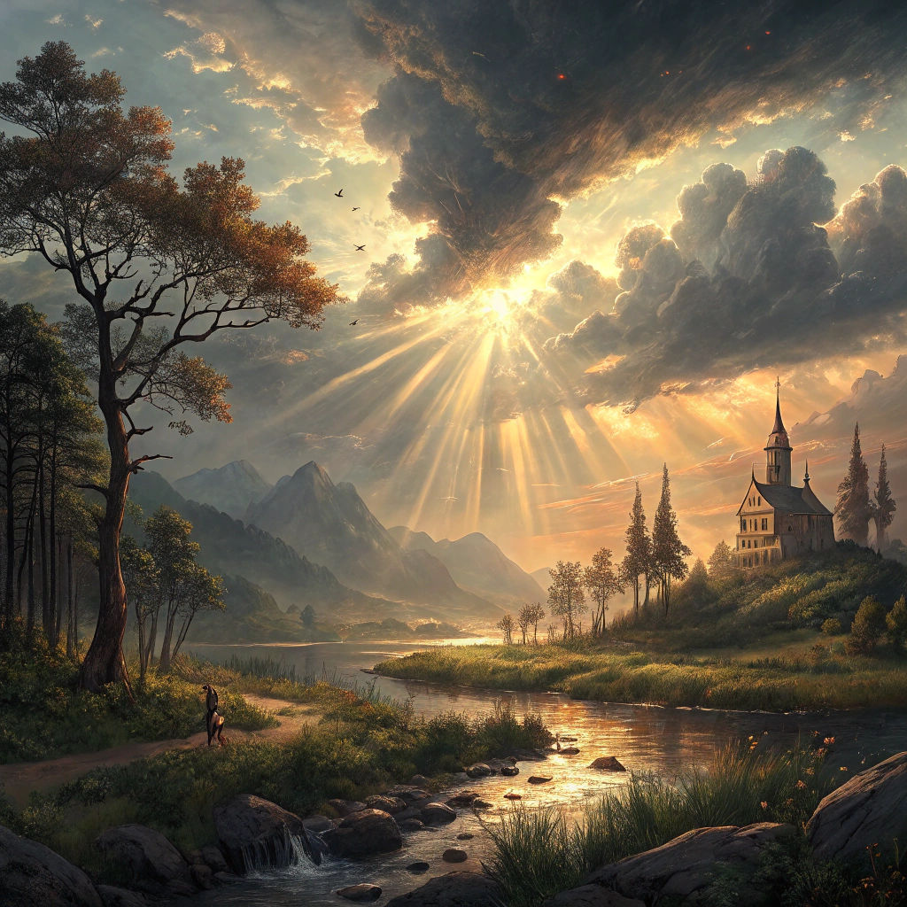 Ethereal Summer Evening Concept Art