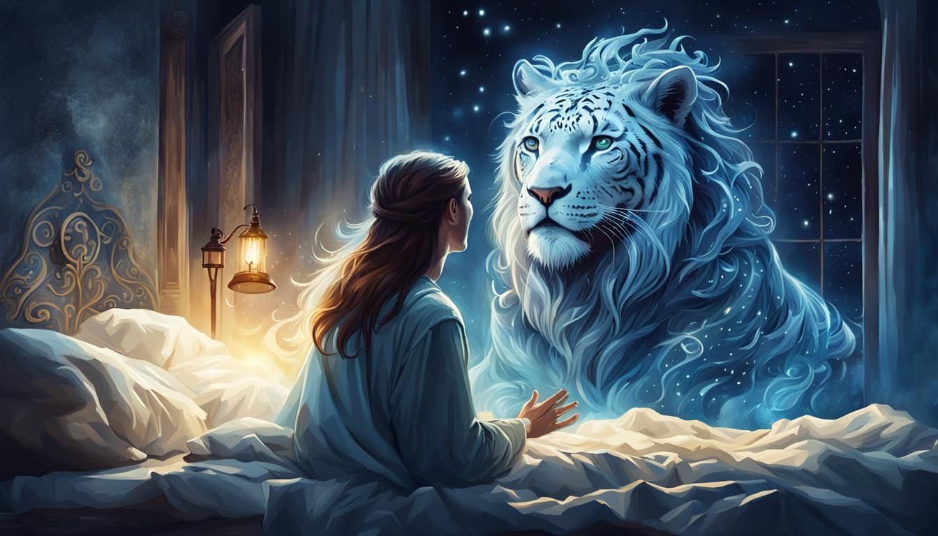 Mystical Anima Apparition Before Startled Man