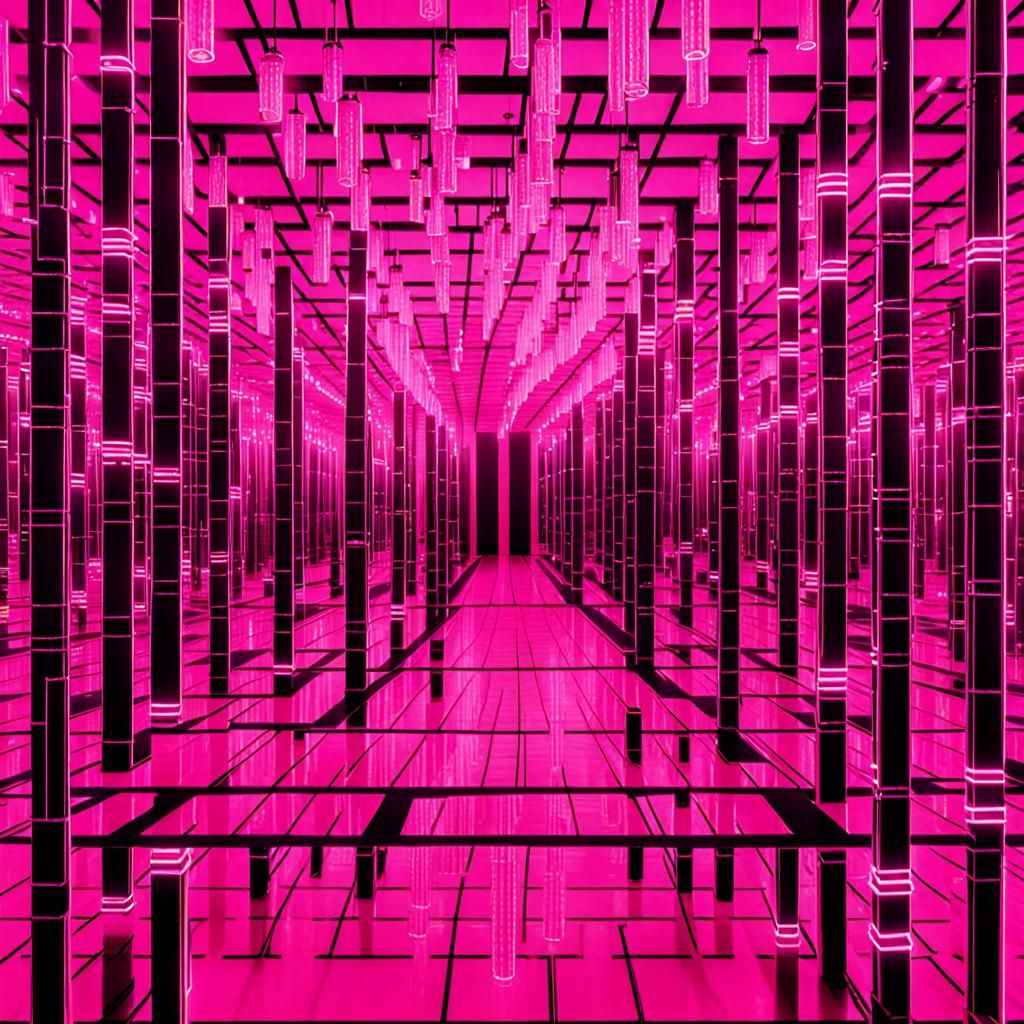 Pink Matrix: A Cyberpunk Dreamscape