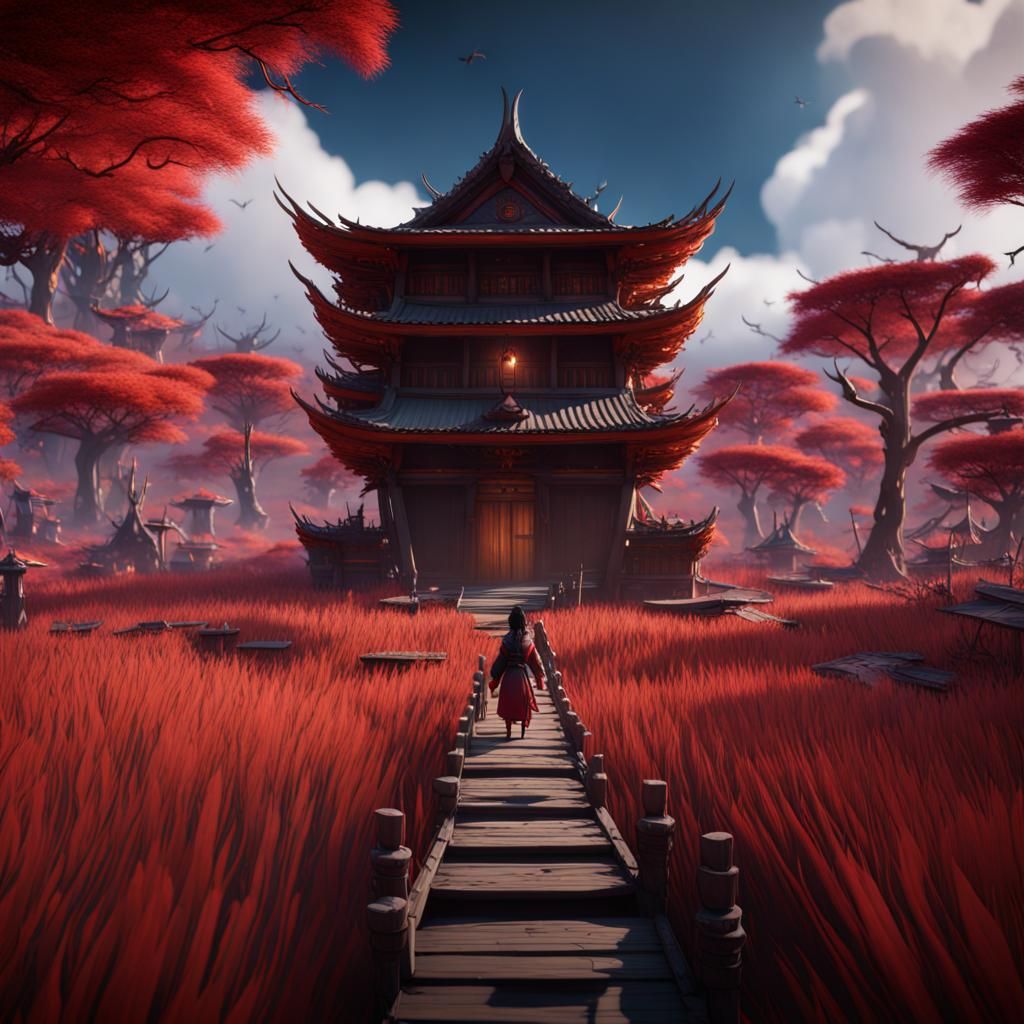 Kubo and the Two Strings: Fantastical Matte Painting