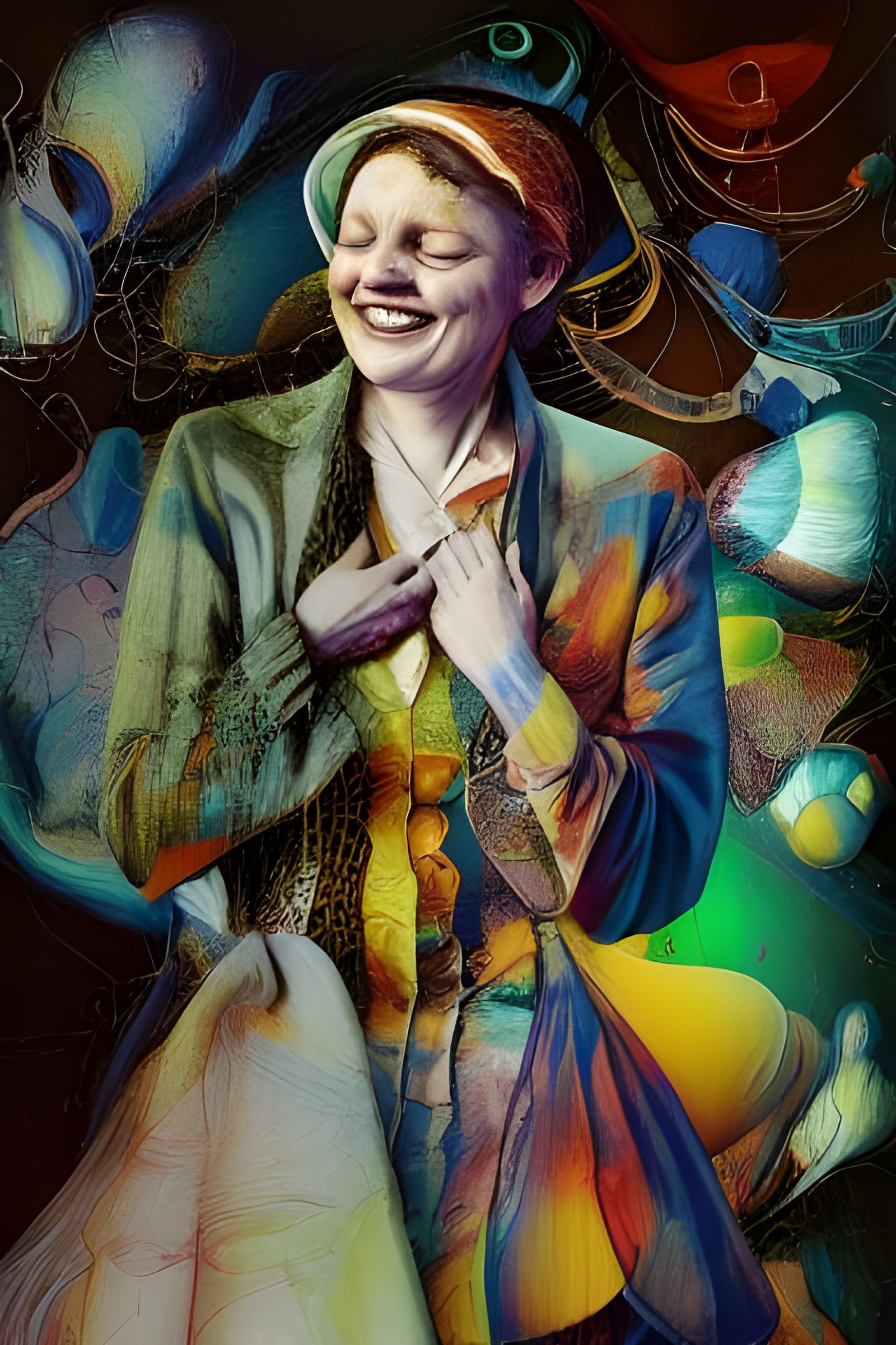 Radiant Joy in a Glazed Technicolor Dreamscape