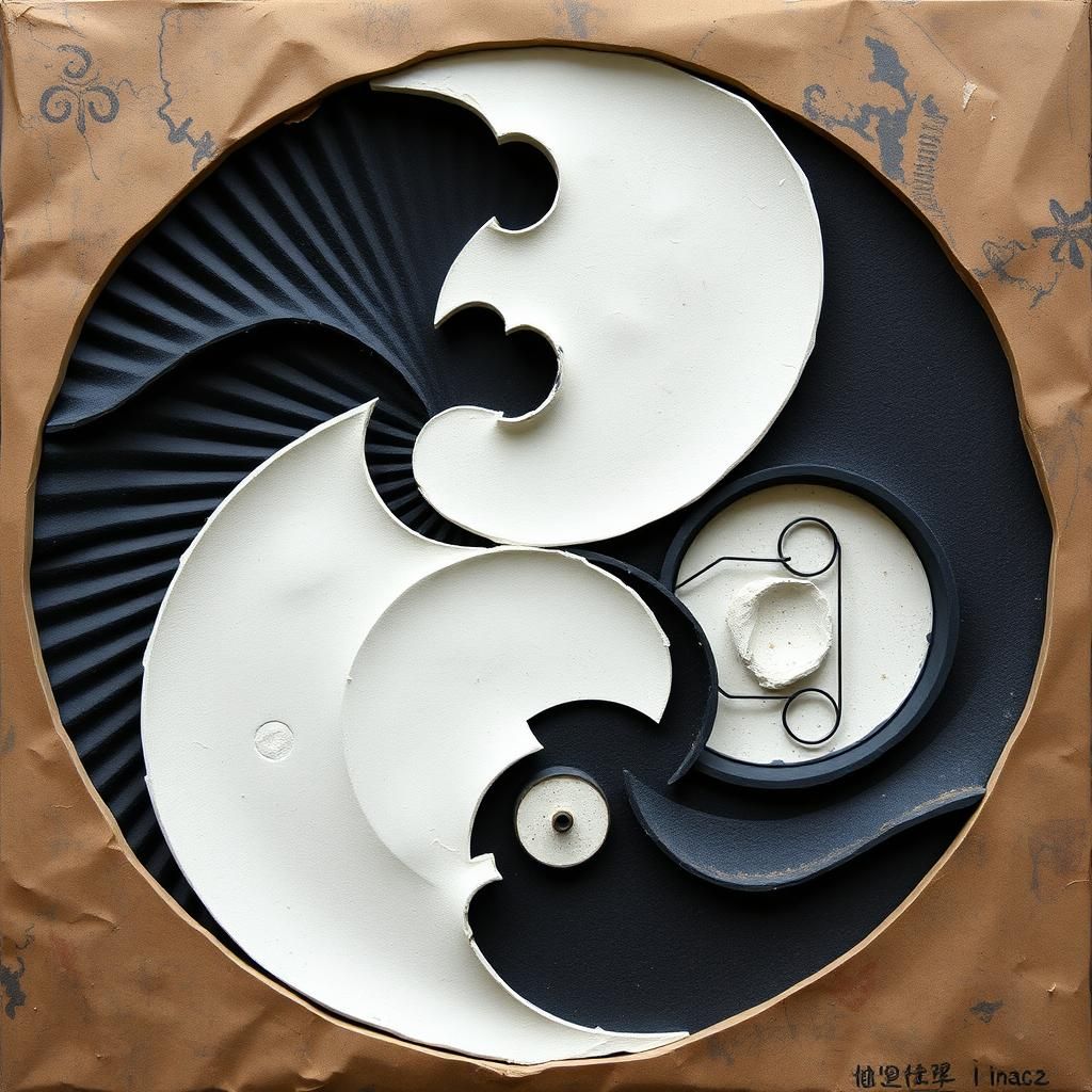 Surreal Yin-Yang in Avant-Garde Style
