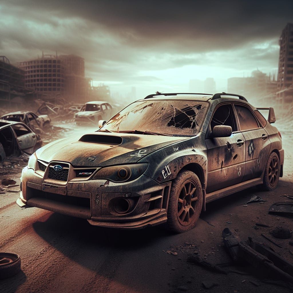 Post-Apocalyptic Subaru Impreza: Surviving the Wasteland