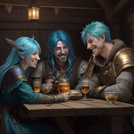 Fantasy Characters in Tavern