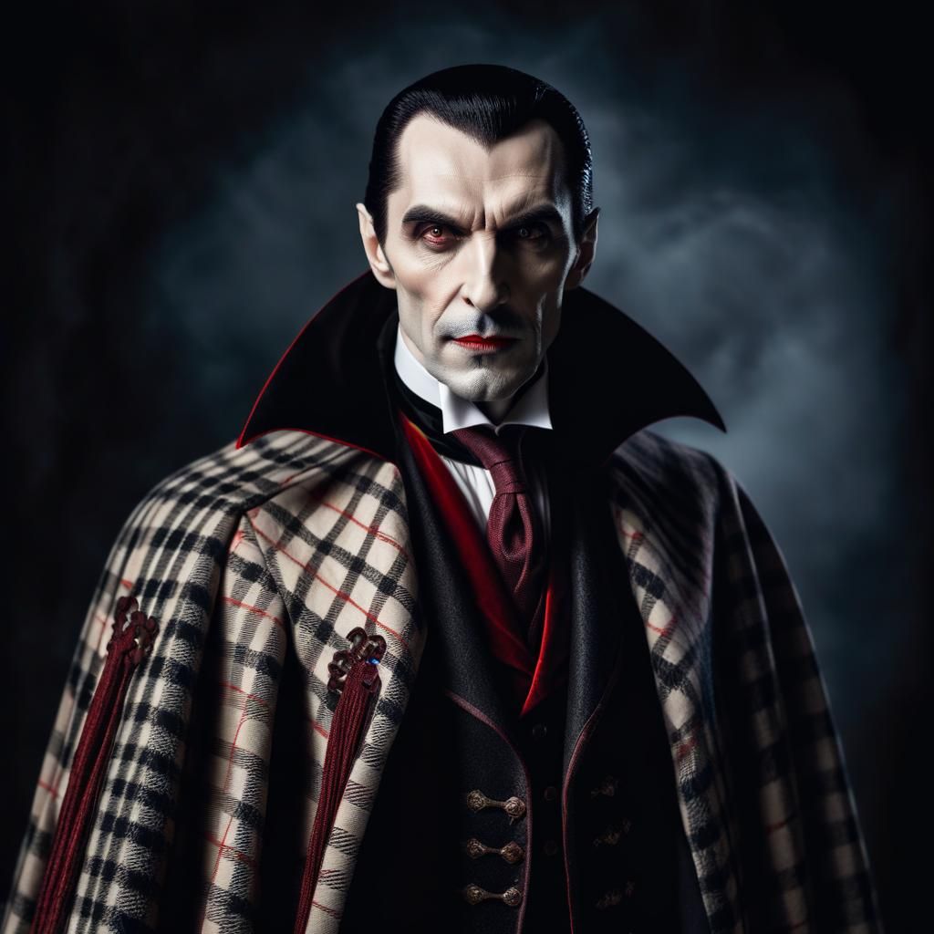 Dracula in Plaid: A Modern Vampire Portrait