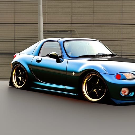 Wide Body Mazda Miata with Pop-Up Headlights