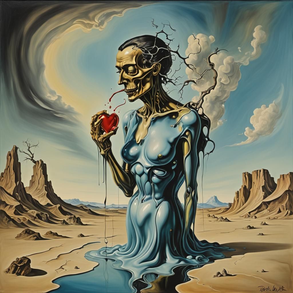 Surreal Dangerous Love in Dali Style
