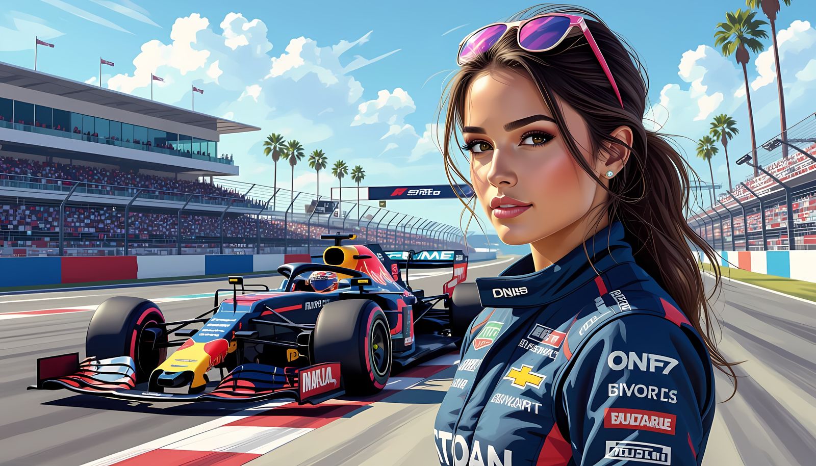 Racecar Driver Prepares for California Grand Prix