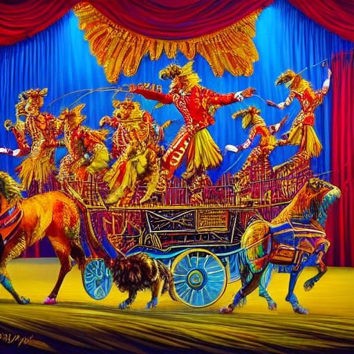 my circus animals were all on show, those stilted boys, that...