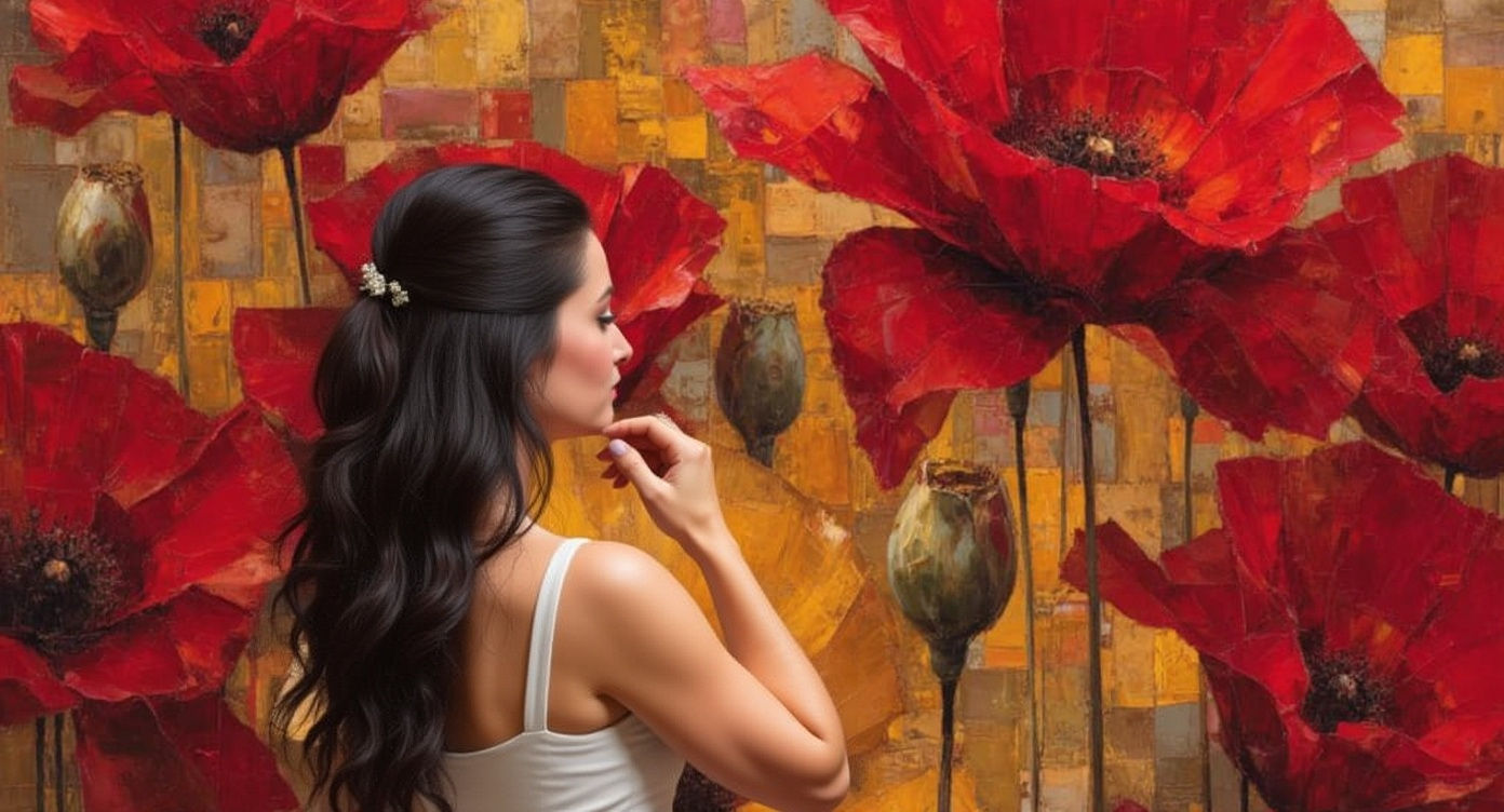 Surreal 3D Art with Gradient Background