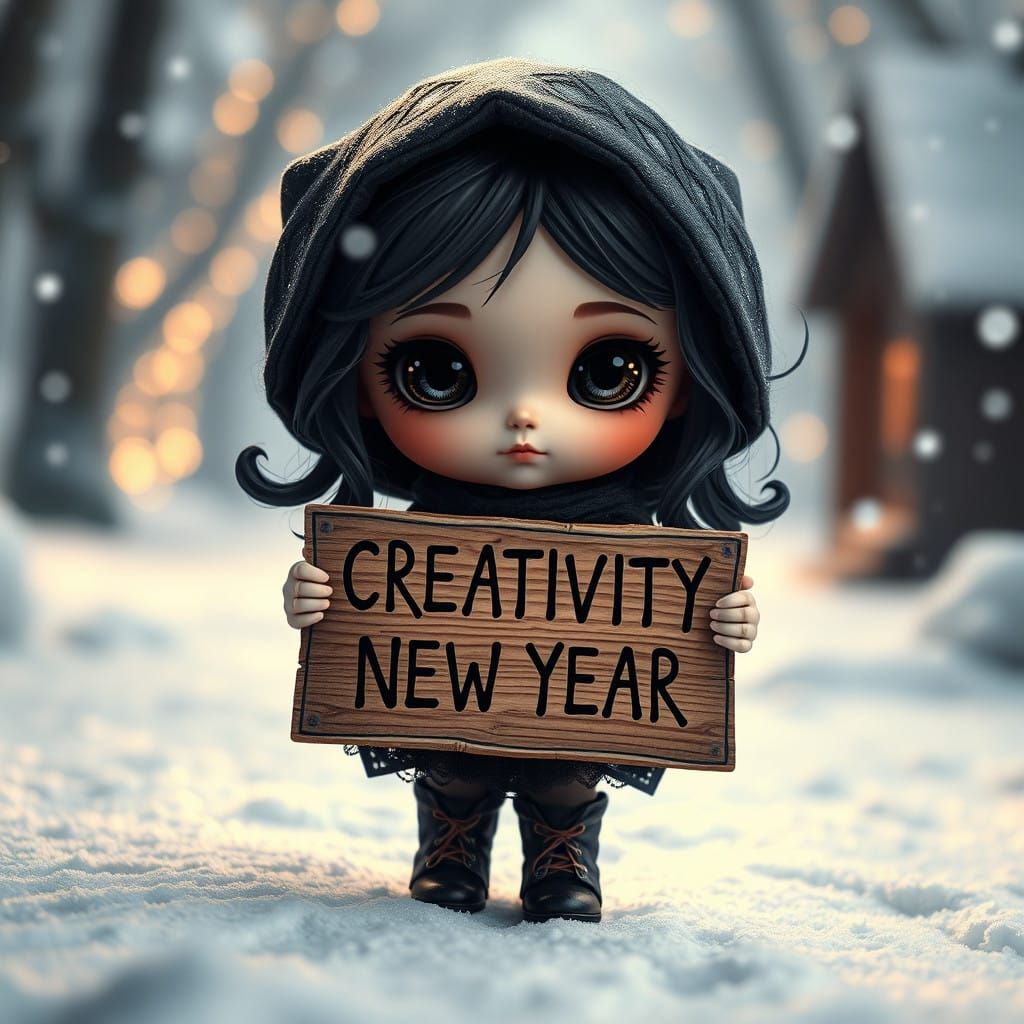 Chibi Gothic Doll Celebrates CREATIVITY NEW YEAR in Epic Dig...