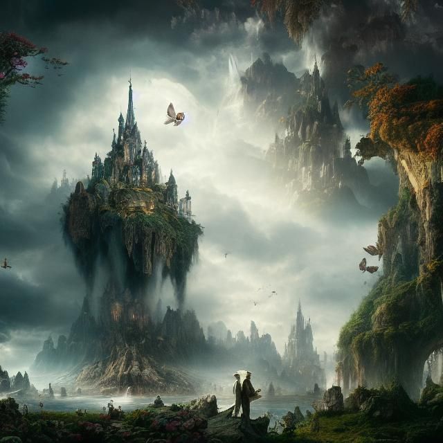 Epic Wonderland: A Cinematic Digital Masterpiece