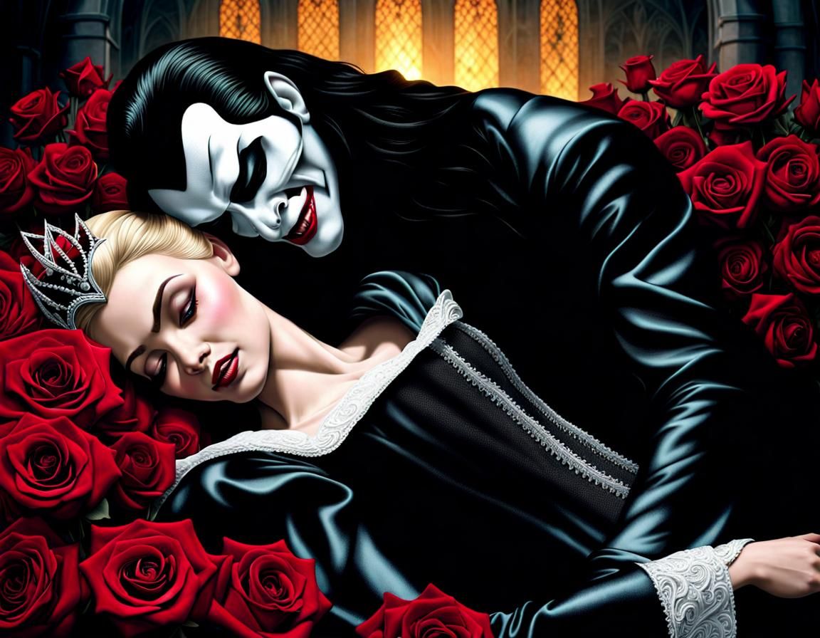 Count Dracula finds Sleeping Beauty