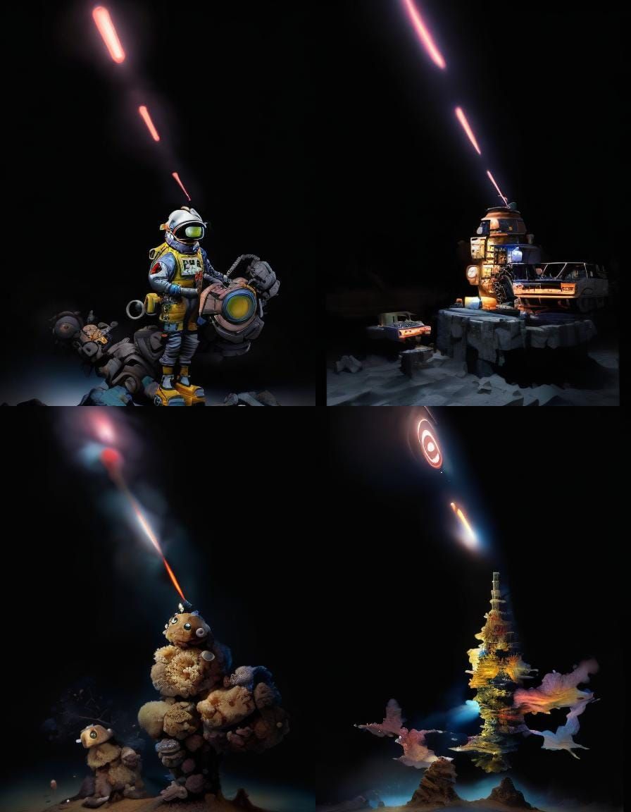 AI Interpretation of a Short Text Prompt