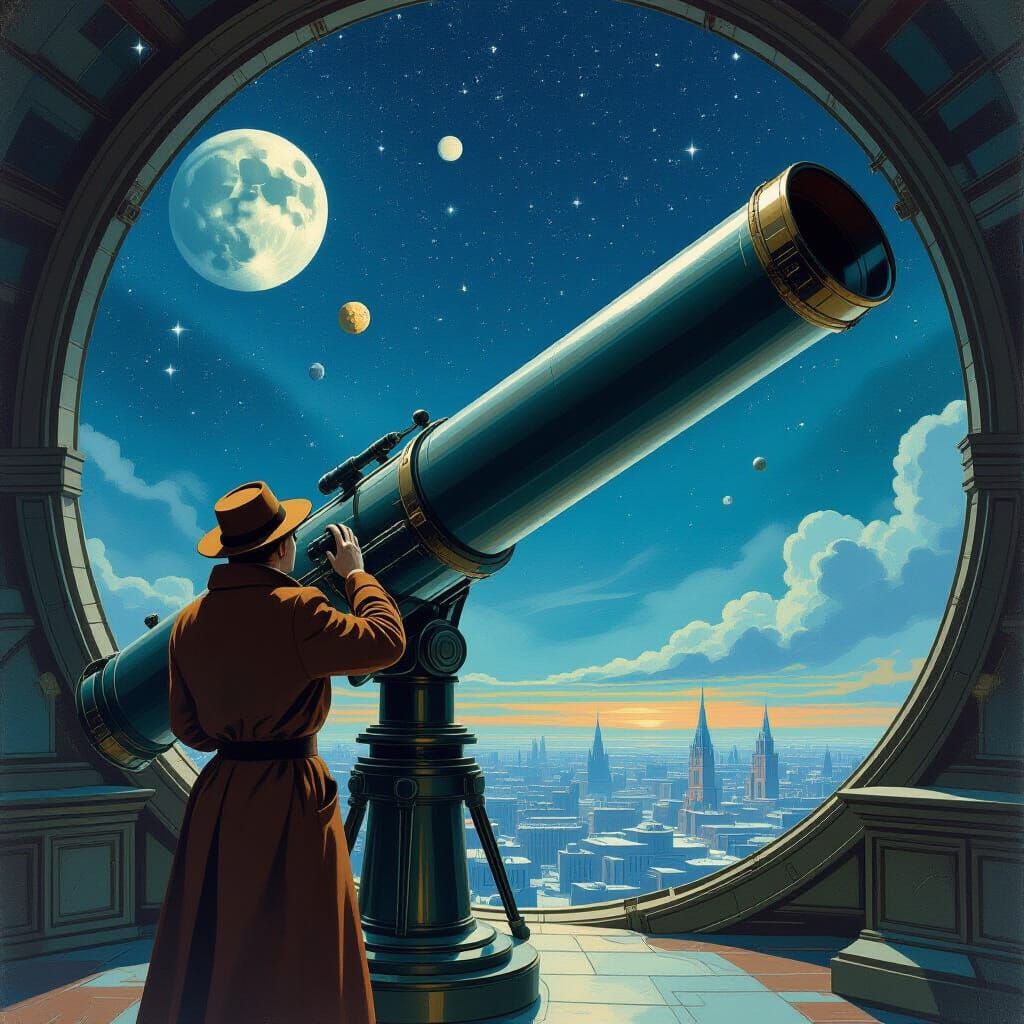 1920s Astronomer Discovers Mussorgskia in Sci-Fi Style