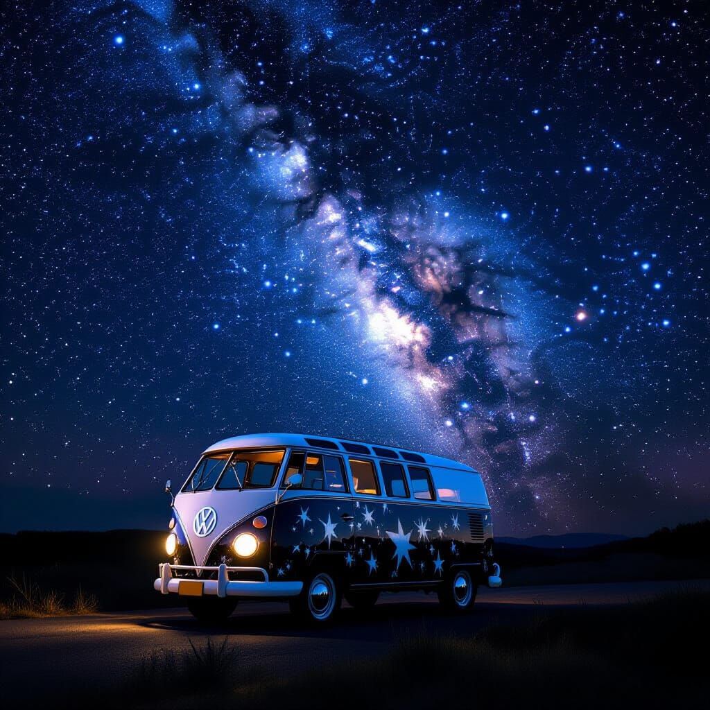 Starry Skies in the Style of Van Gogh