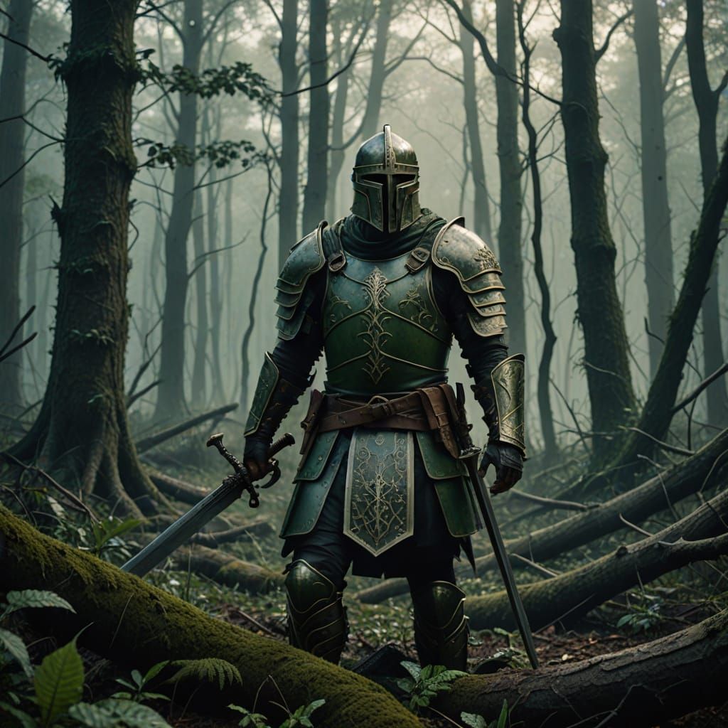 Grimdark Standard in Overgrown Forest