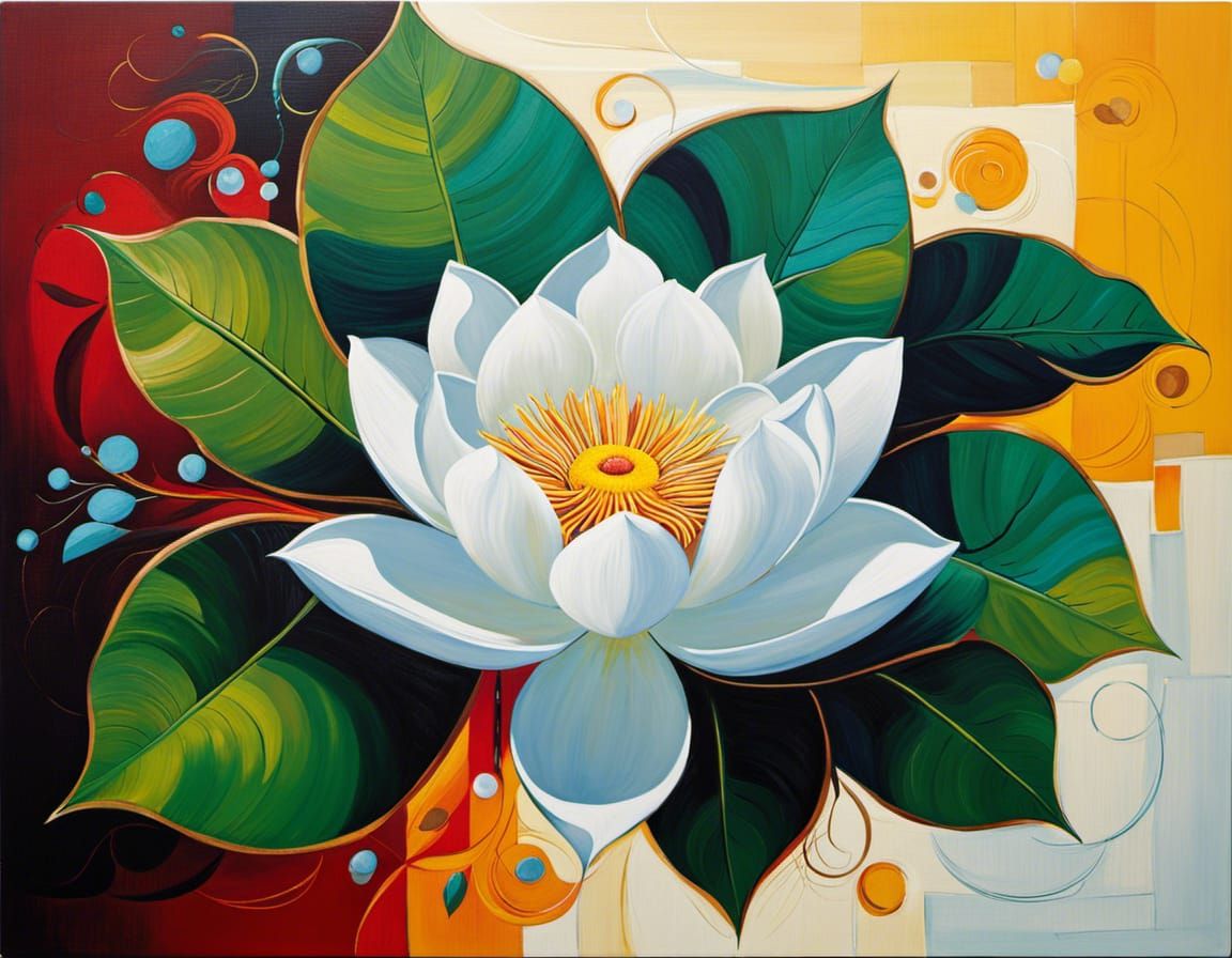 Surreal Floral Masterpiece in Heavy Impasto