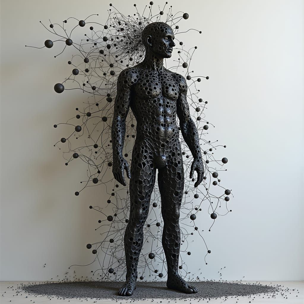 Exquisite Unplanned Man in Extreme Tracery Art