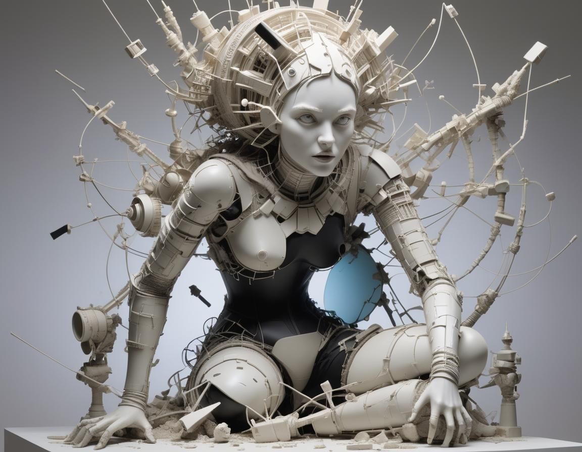 Performance Artist Creates Whimsical Sculpture