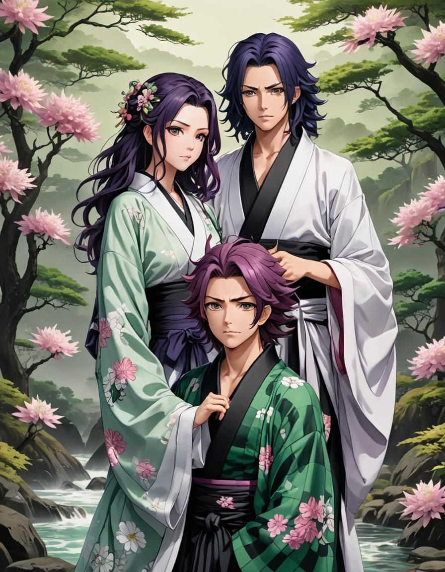 Emotional Anime Moment in Ethereal Forest