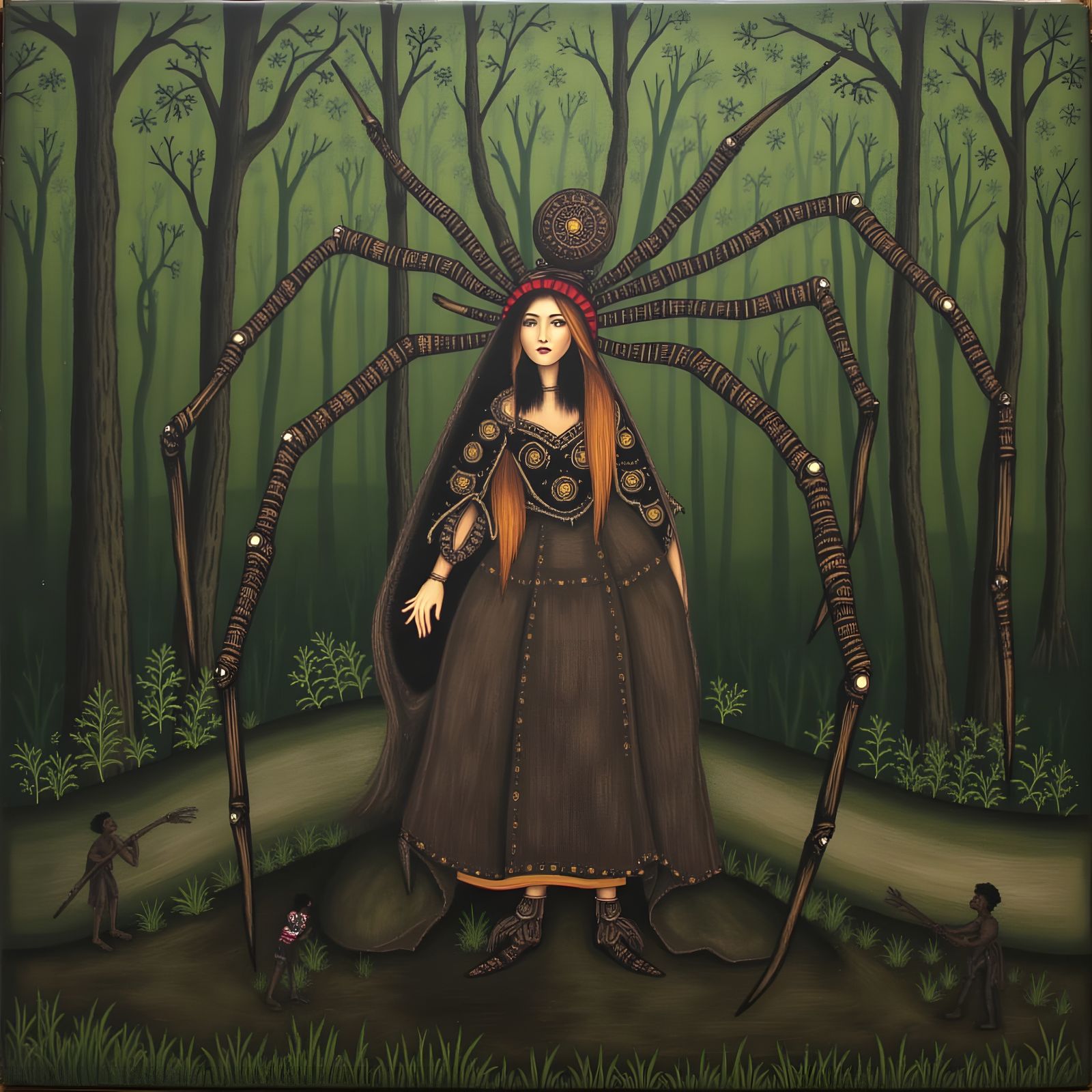 The Giant Spider woman
