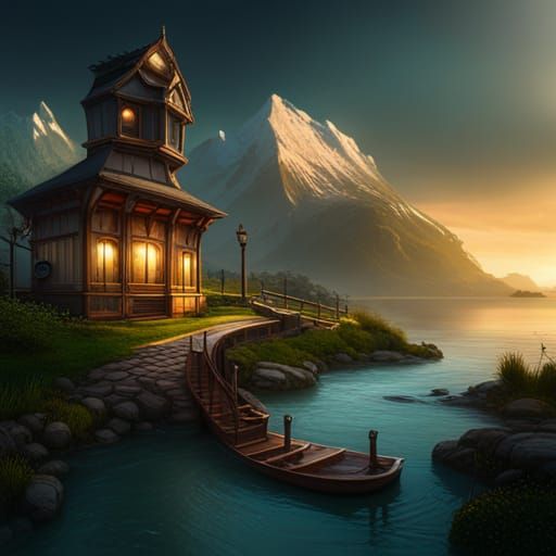 Detailed Matte Painting of Duck Lips in 8k