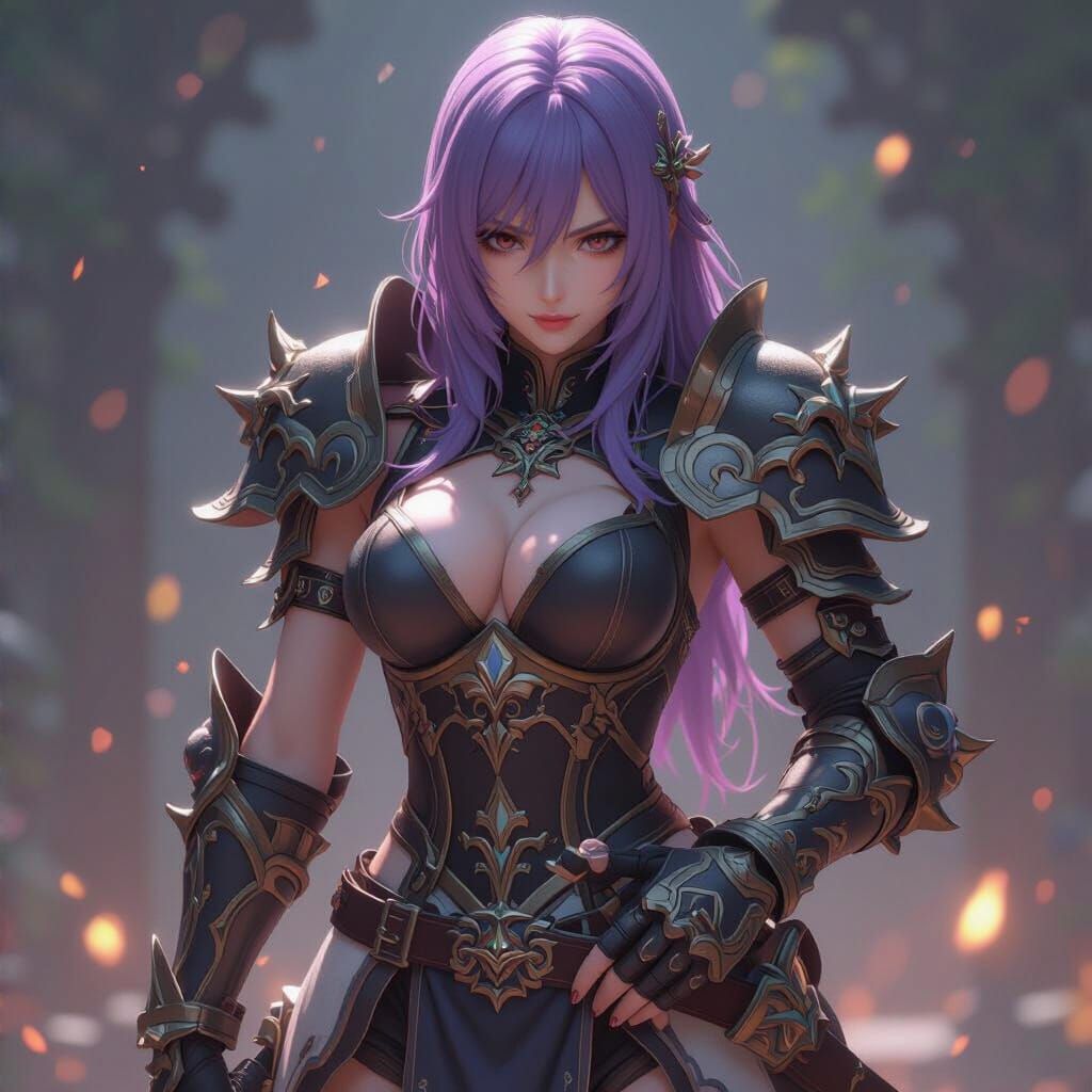 Dramatic Anime Art in Hyperrealistic Style