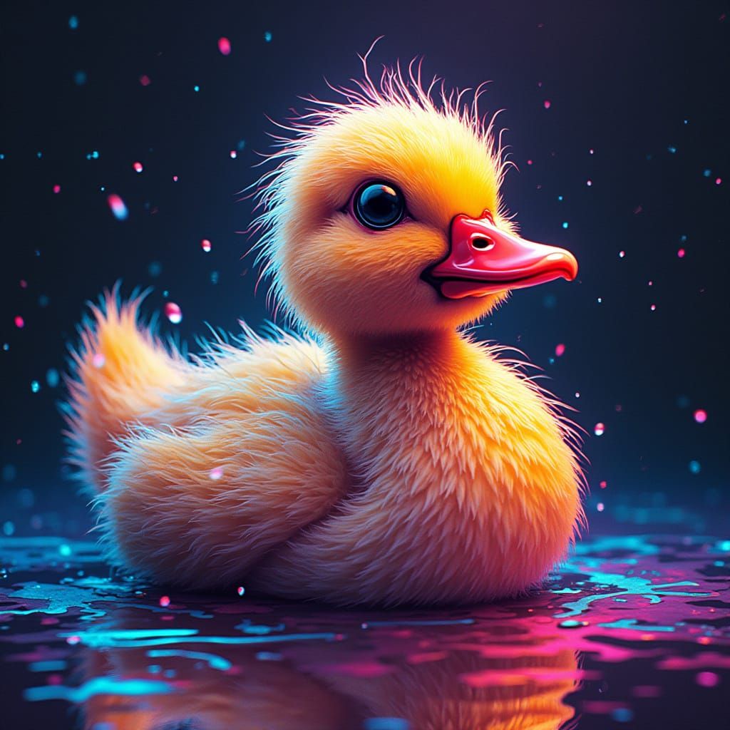 Ugly Duckling Glow-Up With Vibrant Neon Lighting
