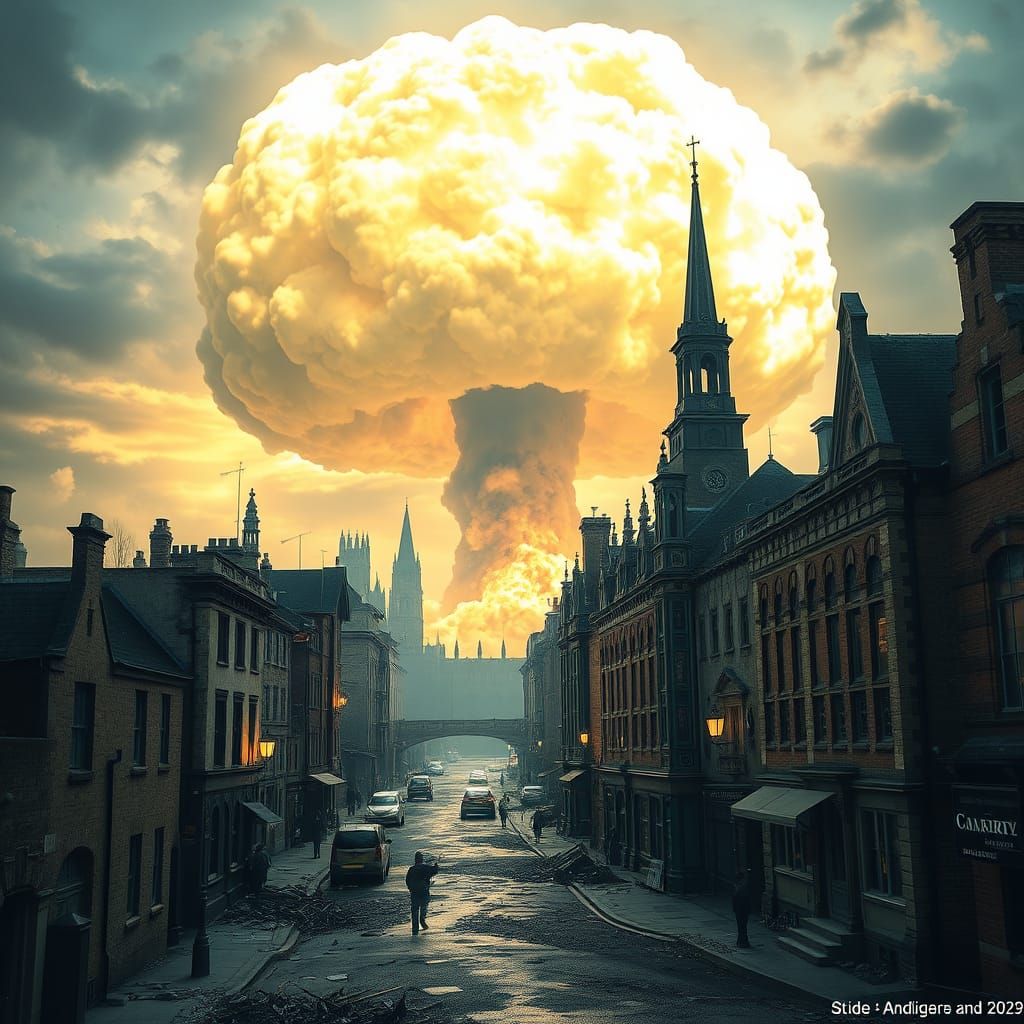 Post-Apocalyptic Cambridge in a Fallout-Inspired Nuclear Was...
