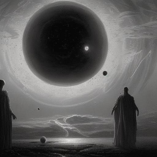 Horror Solar System in Doré Style