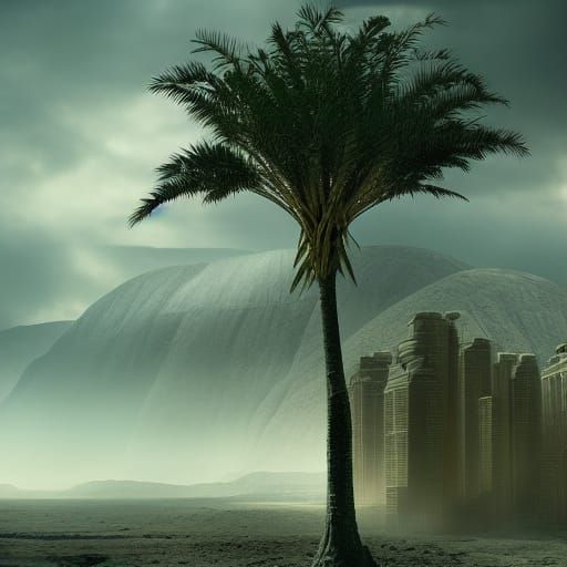 Epic Digital Painting of the Devil's Palm