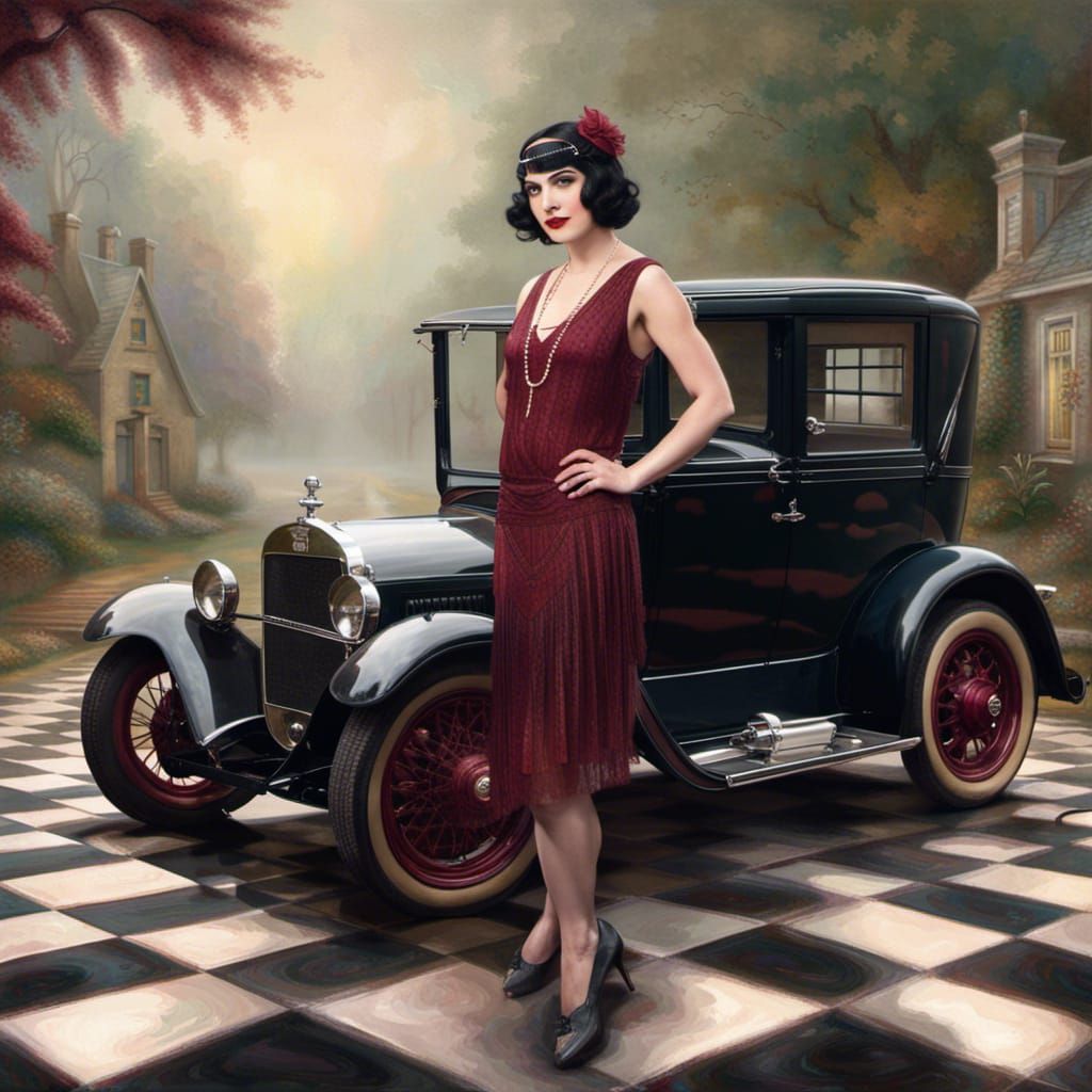 1920s Flapper in Ethereal Fantasy Style