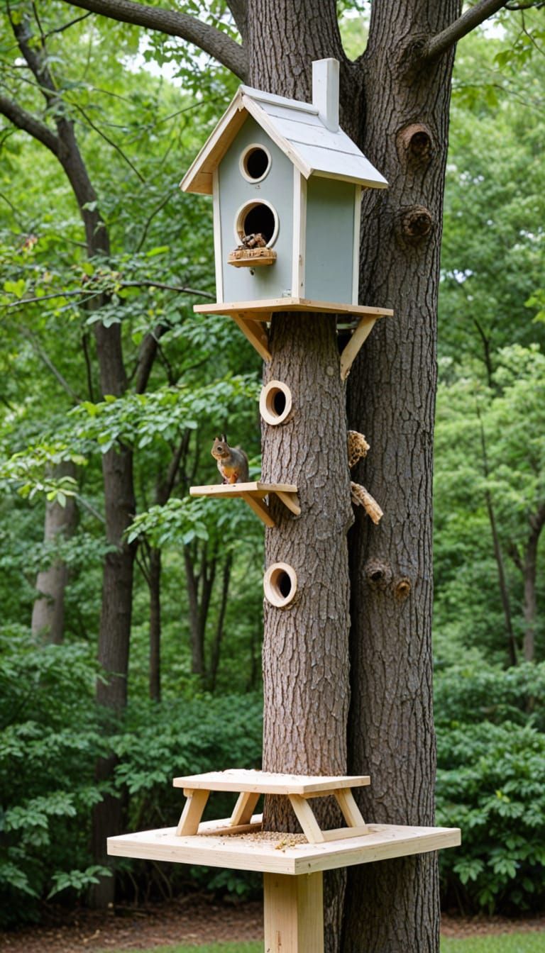 Birdhouse Condo and Squirrel Picnic Space