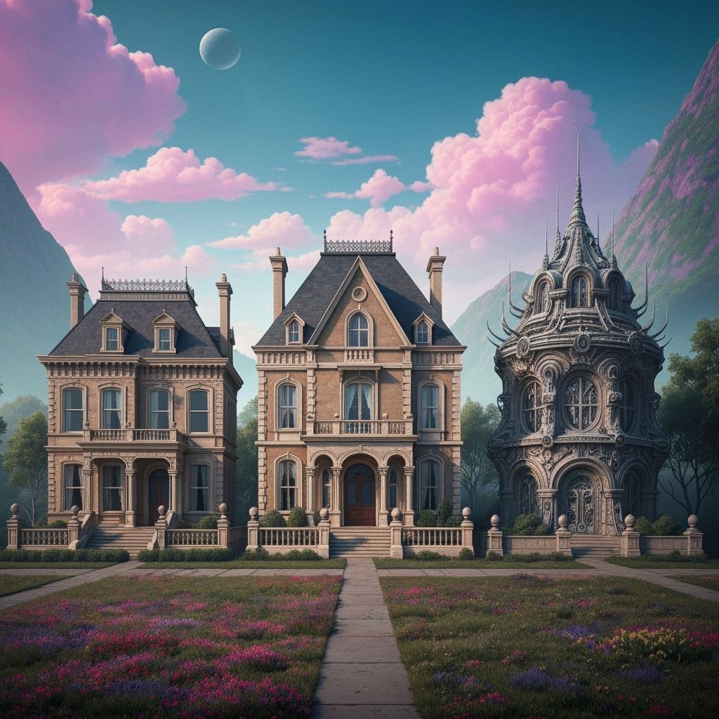 Surreal Mansions Blending Architectural Styles