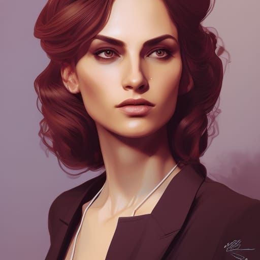Italian Mafia Boss: Hyperdetailed Digital Portrait