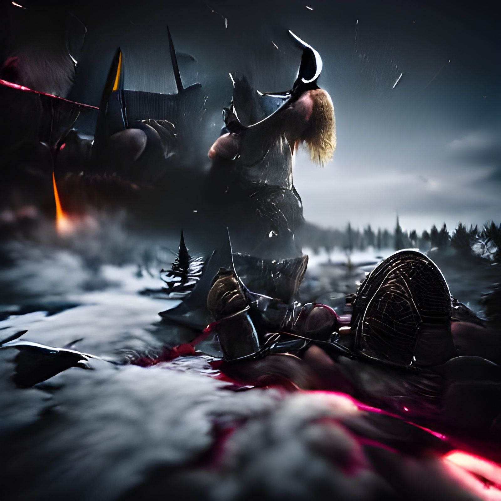 Dark Viking Battleground in 8K Resolution