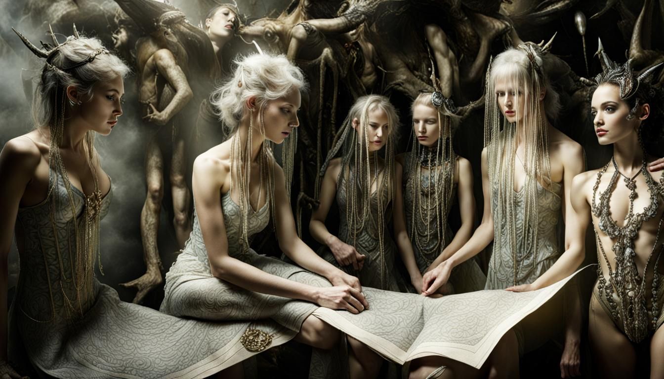 Surreal Alien Restaurant Celebration: Hyperrealistic Photogr...