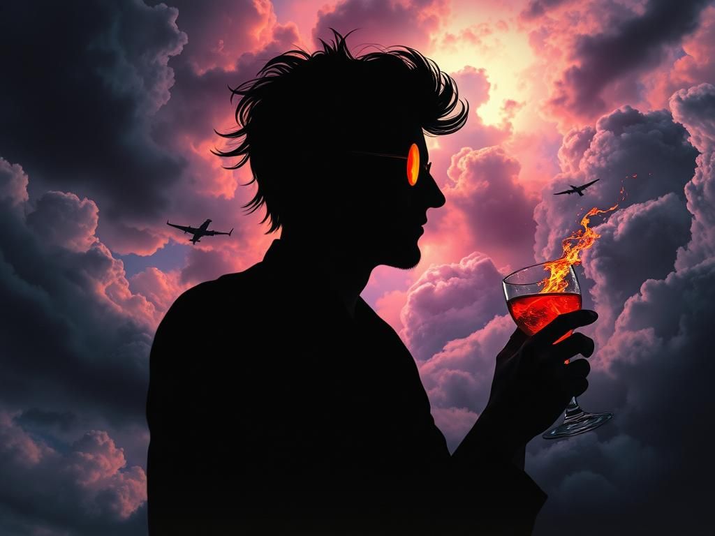 Stormy Sky with Couture Eyes in Trompe-l'œil Style