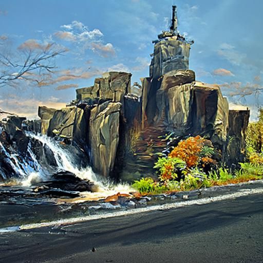 New Jersey Landscape in Oil Painting Style