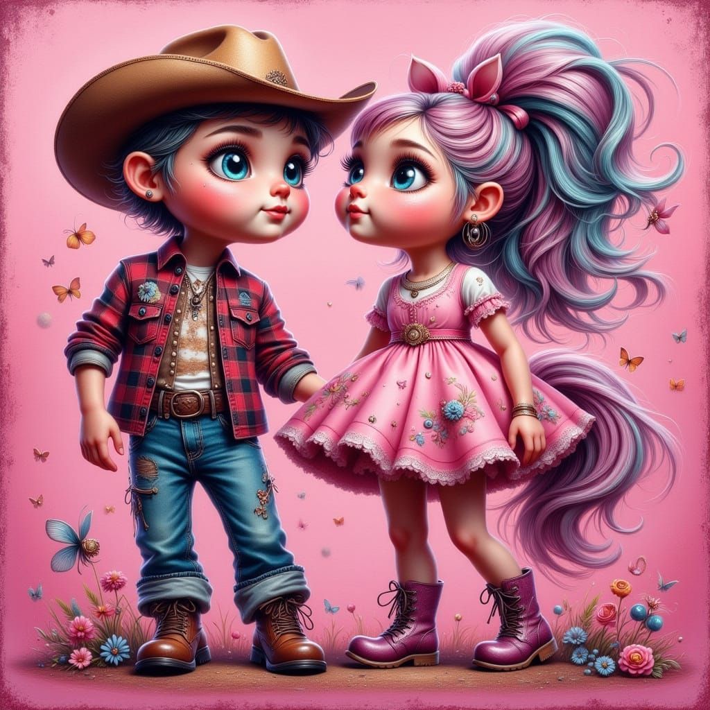 Pony Father-Daughter Dance in Graffiti Style