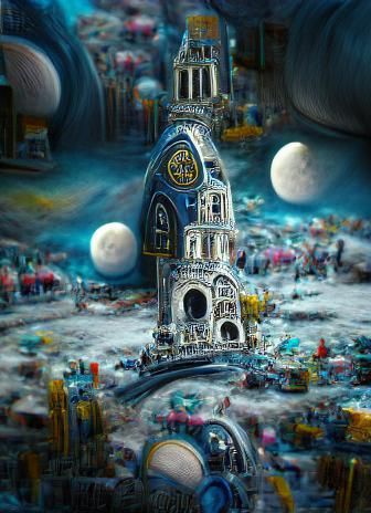 Baroque Lunar City Planned by Astronauts: Gothic Art