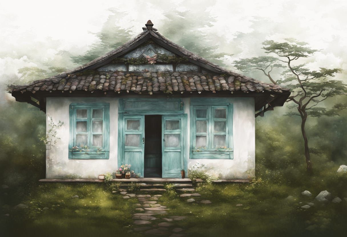 Studio Ghibli Style Dreamy Pastel Artwork