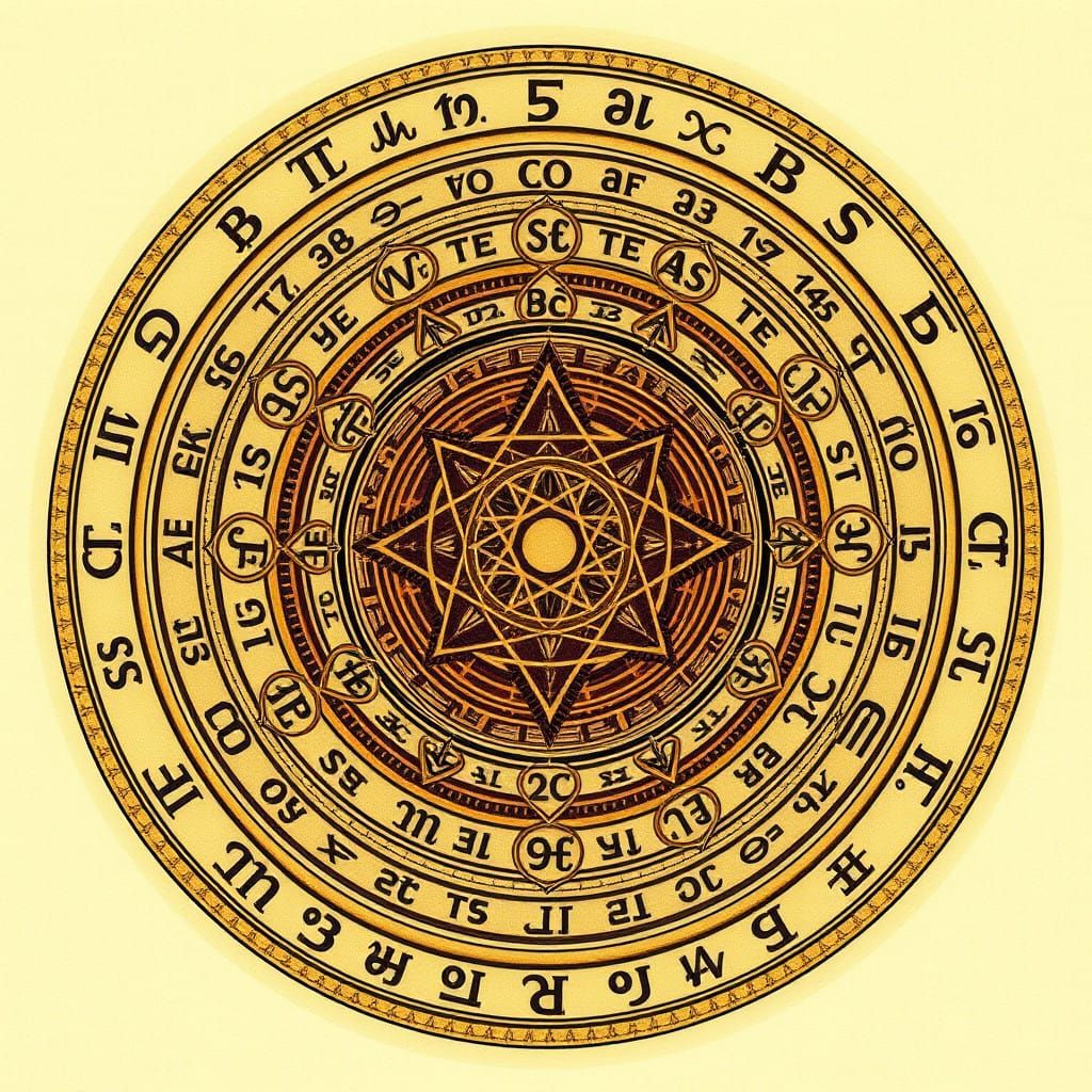 Ethereal Sigil within Ancient Runic Circles