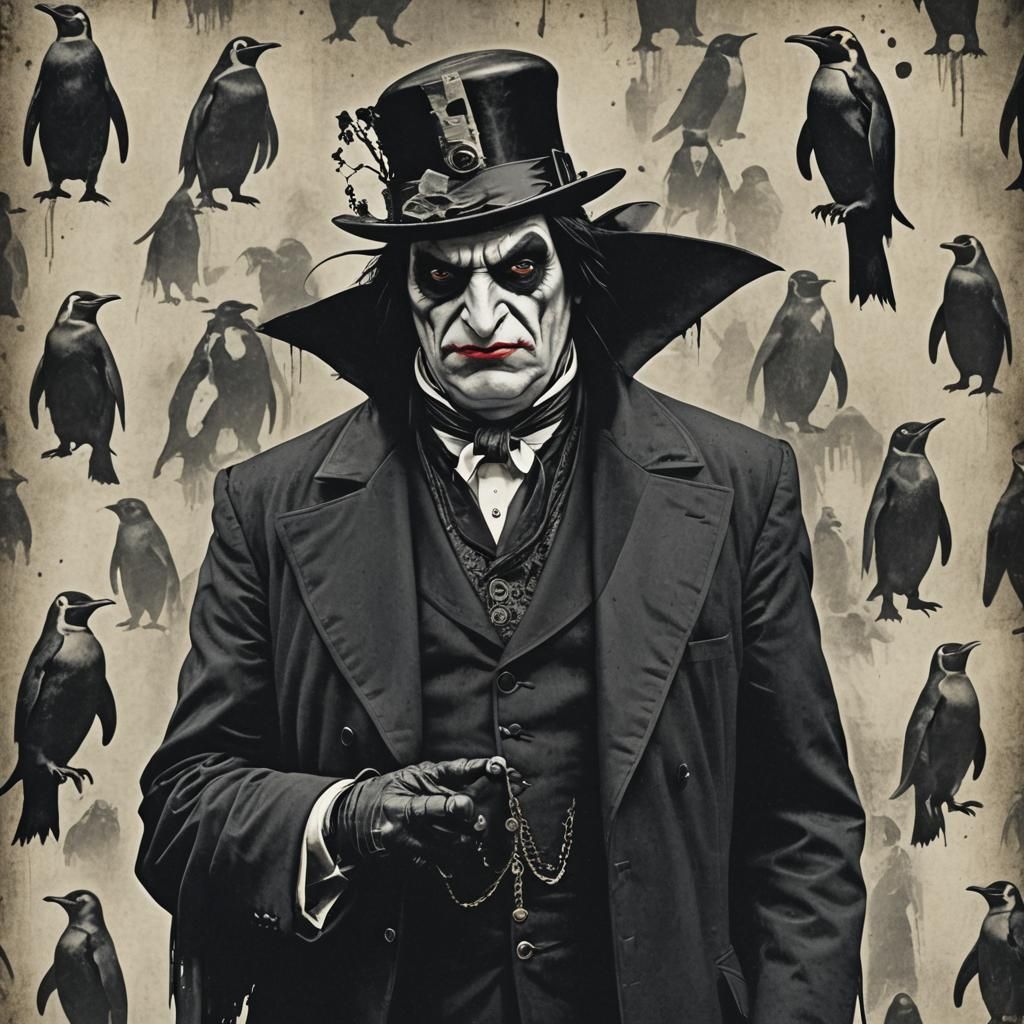 Gothic Penguin Villain Photo