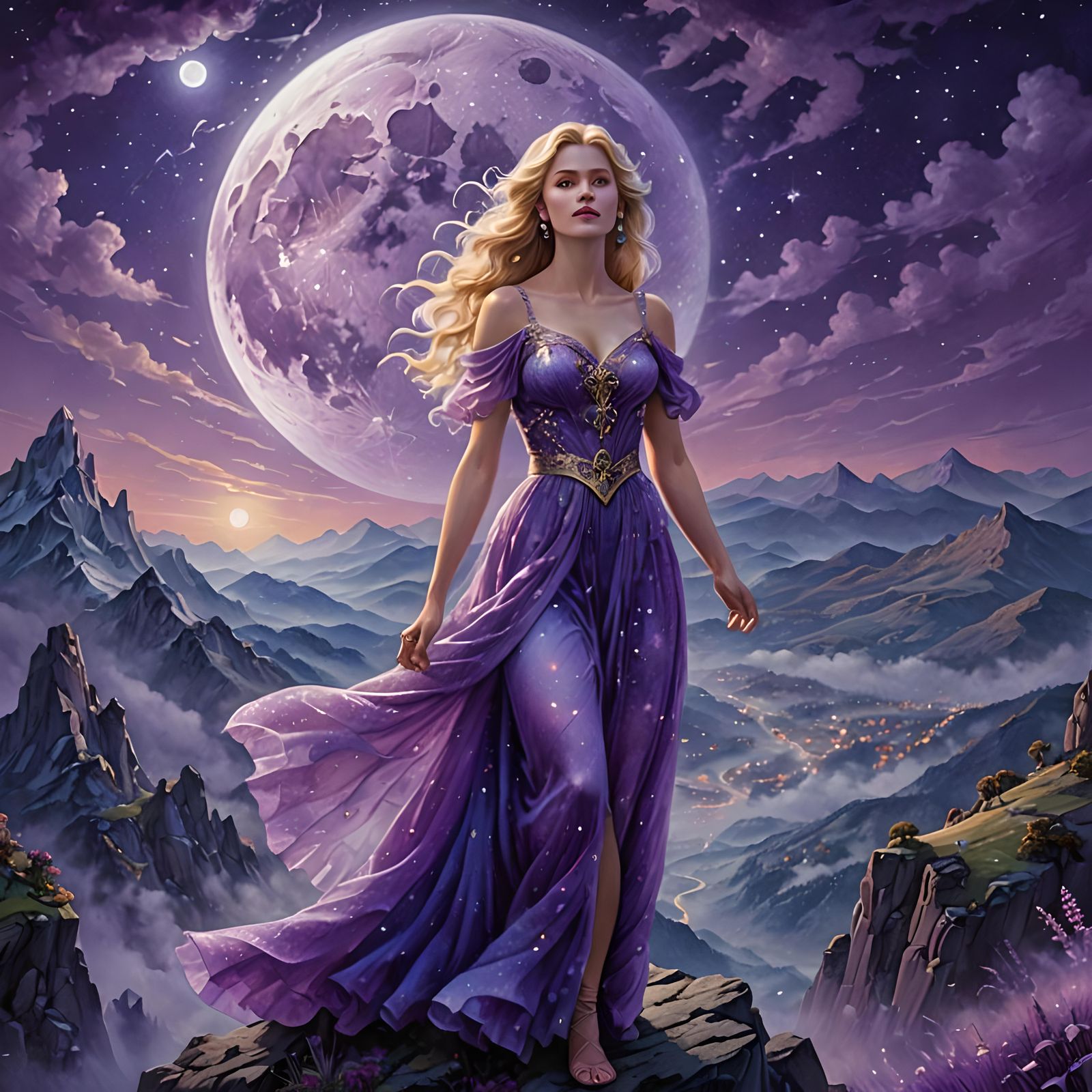 Purple moon
