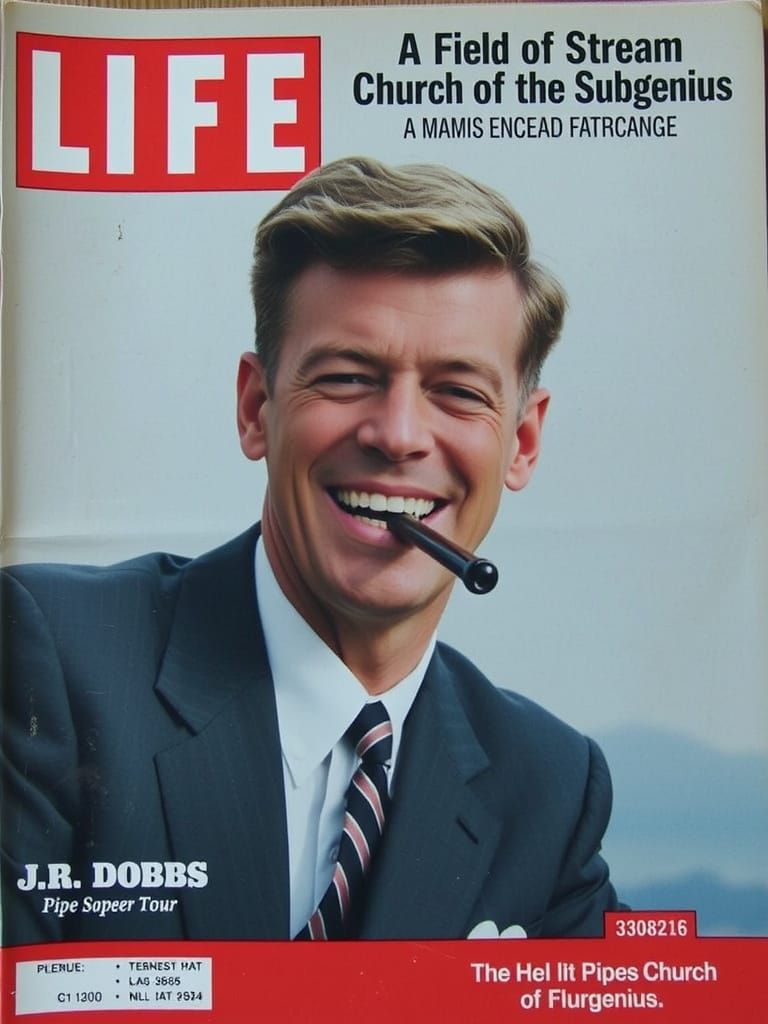 Vintage Magazine Cover Featuring J.R. Bob Dobbs