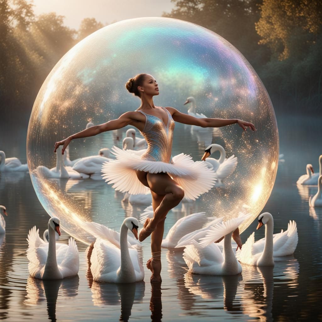 Misty Copeland's Bioluminescent Dance: A Steampunk Hologram