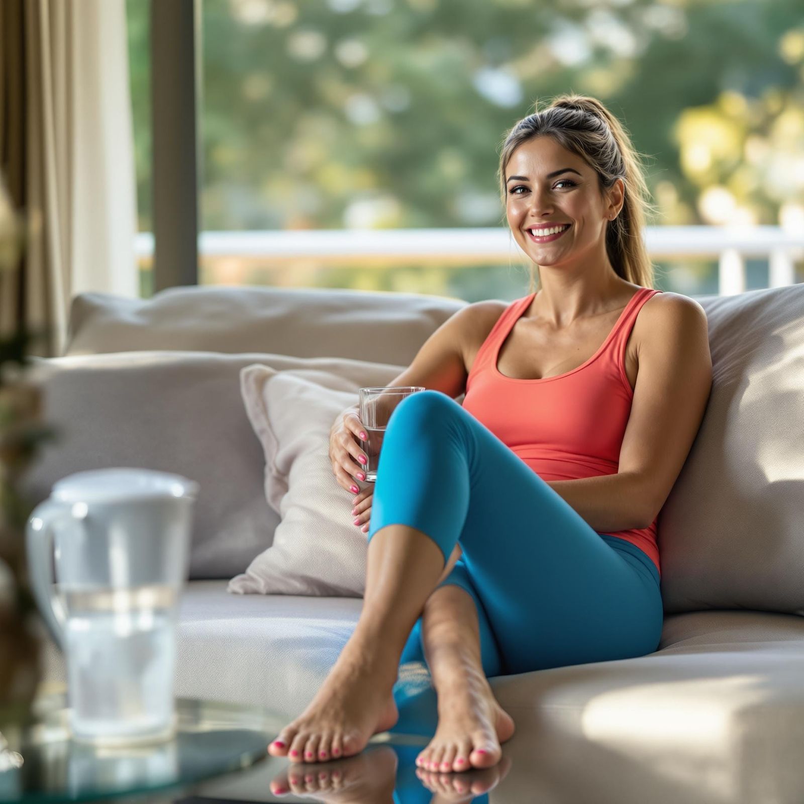 Woman in Comfortable Contemporary Attire