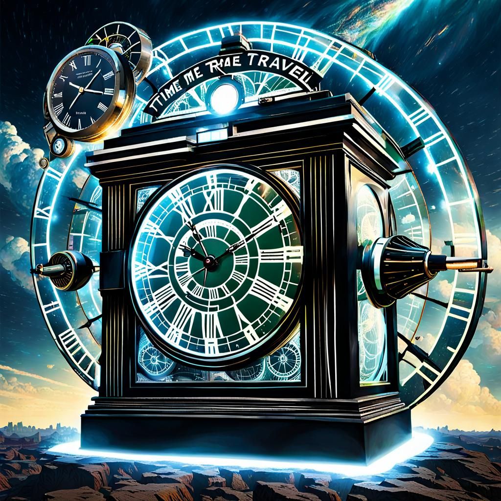 Futuristic Time Travel Machine